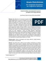 Cancao Brasileira Uma Proposta de Curso