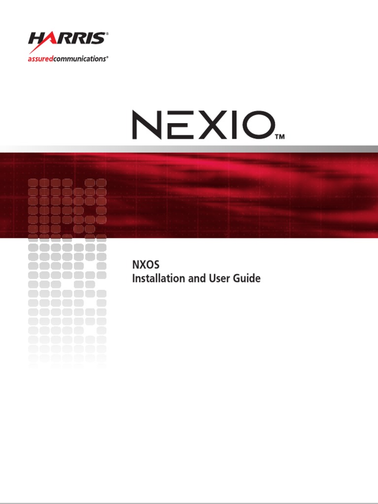 01.NEXIO NXOS UserGuide - Int Ref - 175-000307-04-RevA | PDF | System ...