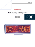 (Multi-Language LED Digit Board) : User Manual