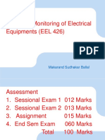 Condition Monitoring of Electrical Equipments (EEL 426) : Makarand Sudhakar Ballal