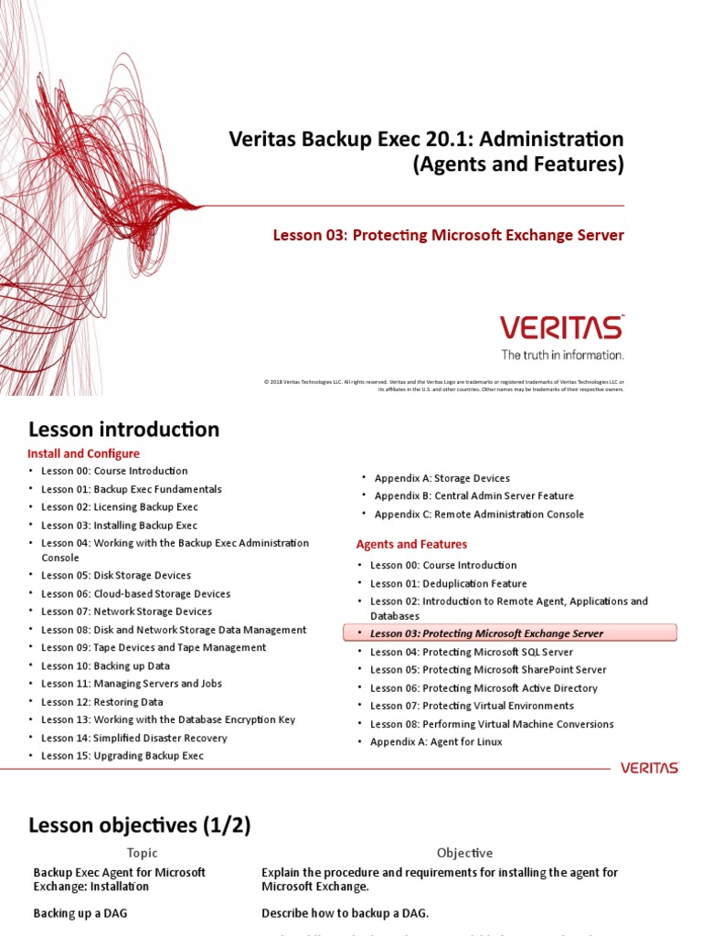 Lesson 03-Protecting Microsoft Exchange Server | PDF | Microsoft ...