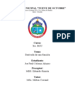 Plan de Clase 1 - Derivada de Funciones Trigonométricas