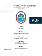 Magnitudes del movimiento