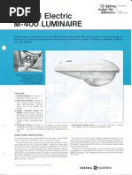 GE Lighting Systems M-400 Series Roadway Cobrahead Spec Sheet 9-75