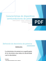 Características de Dispositivos Semiconductores de Potencia