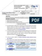 Guías, Talleres Y Evaluación: Reaccion Quimica