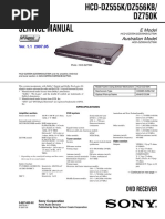 Service Manual: DVD Receiver