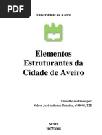 Elementos estruturantes da cidade de Aveiro