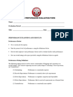 Nonmanagerial Evaluation Form