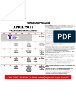 APRIL 2011 Volunteer Calendar