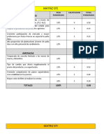 Matriz Efe - Efi Palta Hass