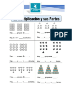 6 Ficha de Partes de La Multiplicacion para Segundo de Primaria