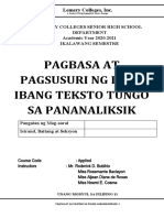 Pagbasa Module