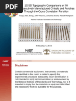 2D 3D Topography Comparisons of Toolmarks Generated by Consecutively Manufactured Chisels and Punches FINAL