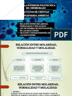 Soluciones - Tipos Soluciones-relación Entre Molaridad, Normalidad y Molalidad-c Fí