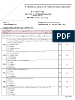 ML Question Bank U - 2 CS