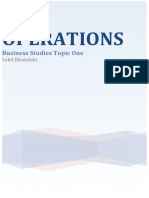8350business Studies Operations Notes