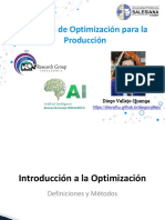 Optimización de producción mediante programación lineal