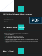 Edpd-Sba Iabs and Other Acronyms