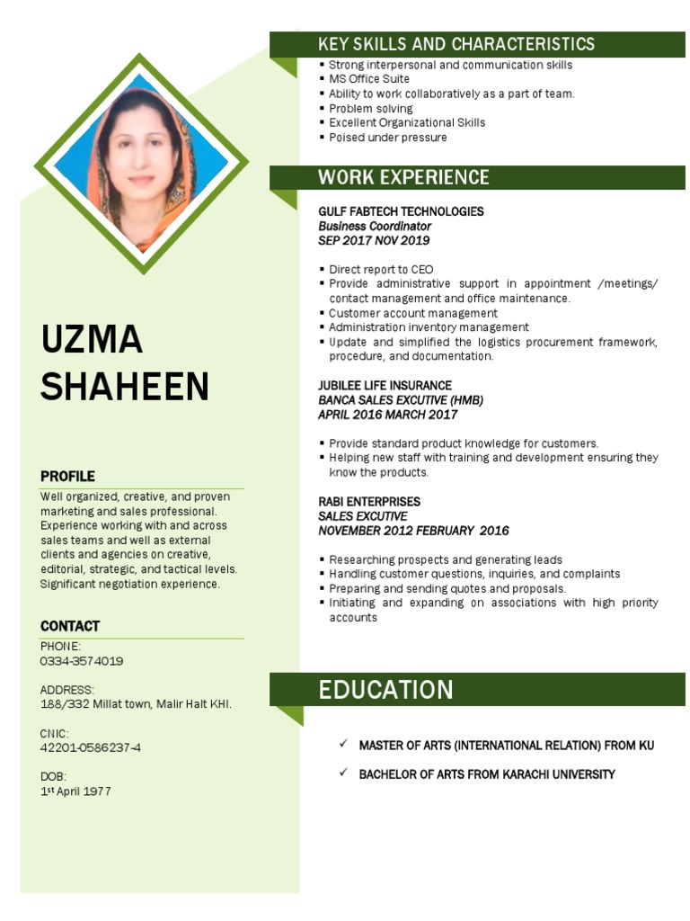 Uzma CV | PDF | Communication | Economies