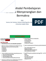 Inovasi Model Pembelajaran Pancasila Menyenangkan Dan Bermakna