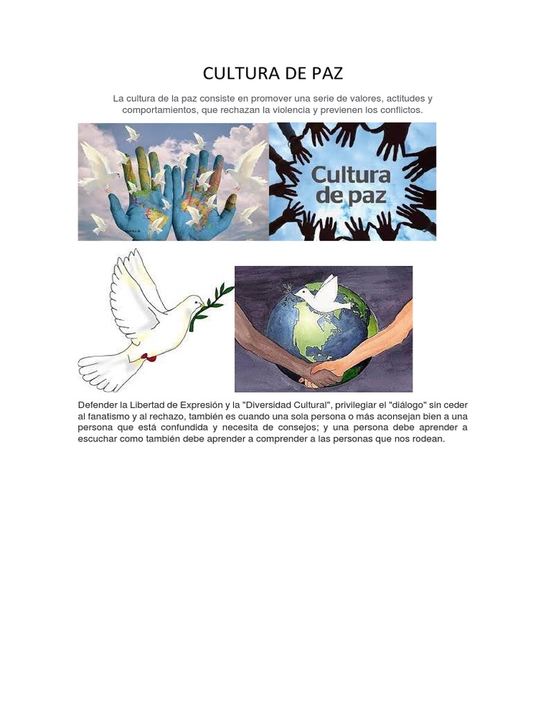 Promoviendo la Cultura de Paz | PDF | Ciencias sociales