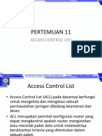 Pertemuan 11: Access Control List