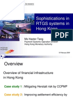 Sophistications in RTGS Systems in Hong Kong: Ms Haster Tang