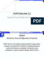 Pertemuan 12: Dynamic Host Configuration Protocol