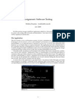 Assignment: Software Testing: Wishnu Prasetya (Wishnu@cs - Uu.nl) Nov 2009