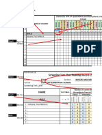 Open The "Scores" Sheet Encode Students' Names: Step 1: Step 2