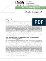 Integrity Management: Pipeline Briefing Paper #10