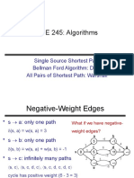 CSE 245: Algorithms: Single Source Shortest Path Bellman Ford Algorithm: DAG All Pairs of Shortest Path: Warshall