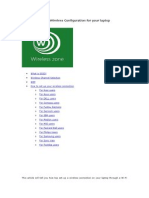 WiFi Config of Laptop