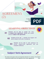 Subject-Verb Agreement (2) : Class Xi Grammar Semester 1 Wisely Leo Candra, S.S