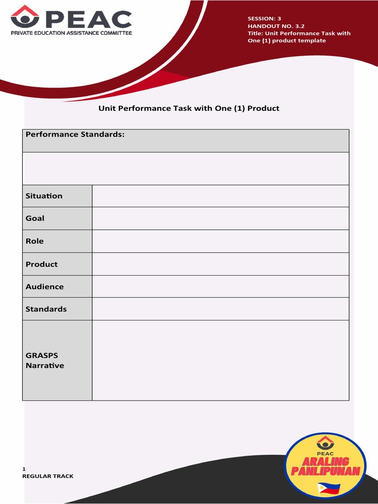 Unit Performance Task Template | PDF | Computers