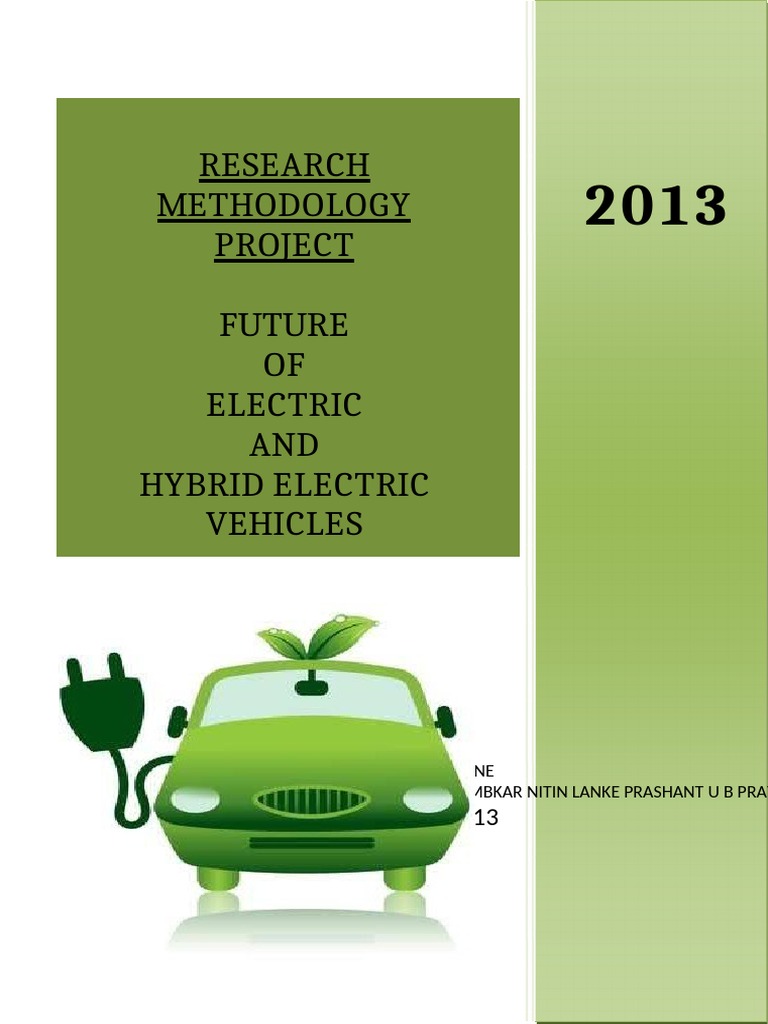 Research Methodology Project Future OF Electric AND Hybrid Electric
