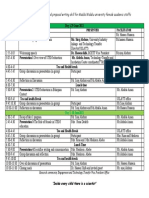 Time Activity Presenter Facilitator: (UIIL&TT)