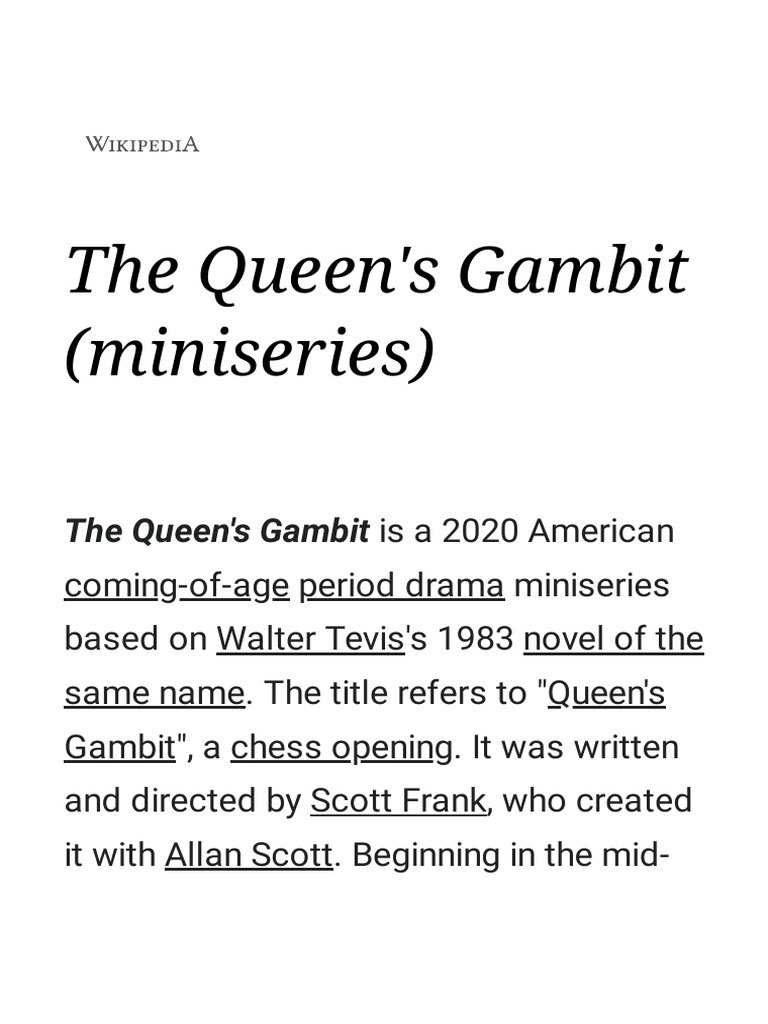 Queen's Gambit' accepted: Netflix's hit series sparks chess frenzy