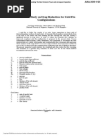 Numerical Study On Drag Reduction For Grid-Fin Configurations