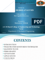 Wear Debris Analysis: Department of Mechanical Engineering