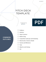 Pitch Deck Template: Prepared by