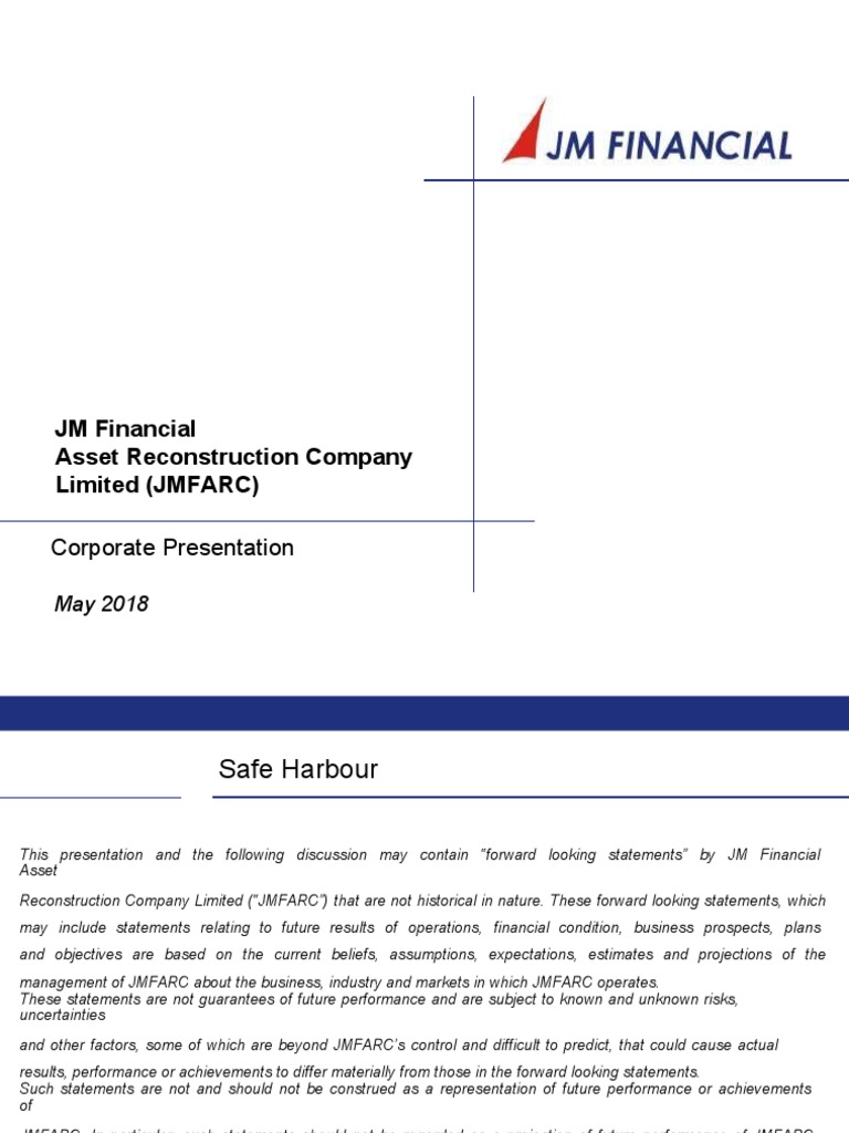 JM Financial Asset Reconstruction Company Limited (JMFARC) : Corporate ...