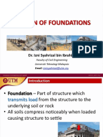 Lecture 4 Design of Foundations