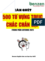 500 Từ Vưng LISTENING Chắn Chắn Gặp Trong TOEIC 2021