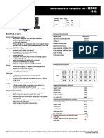 Industrial Diesel Generator Set Spec Sheet