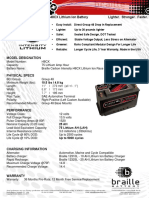 Braille Battery Intensity i48CX Lithium Ion Battery Lighter. Stronger. Faster