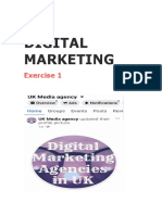 Digital Marketing: Exercise 1