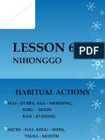 Lesson 6 - Nihonggo
