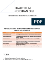 Praktikum Pendidikan Gizi